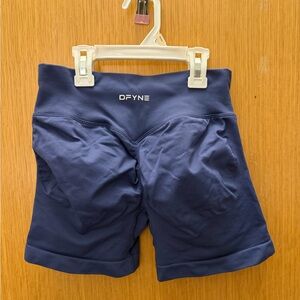 Authentic navy Dfyne impact shorts 4.5 length